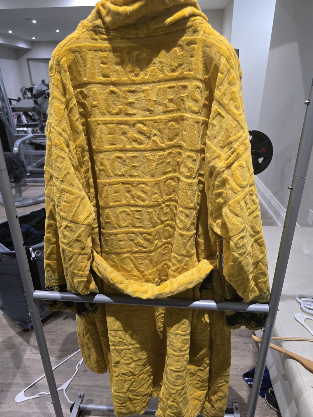 Versace Yellow Velvet Robe - Picture 3 of 3